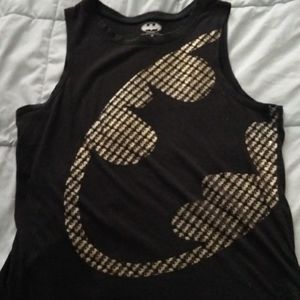 Black and gold batman tank top